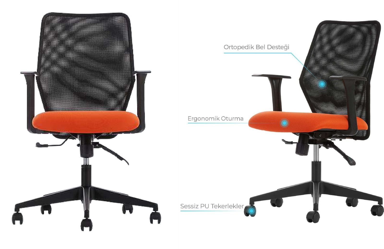 NİRA Fileli Ofis Koltuğu