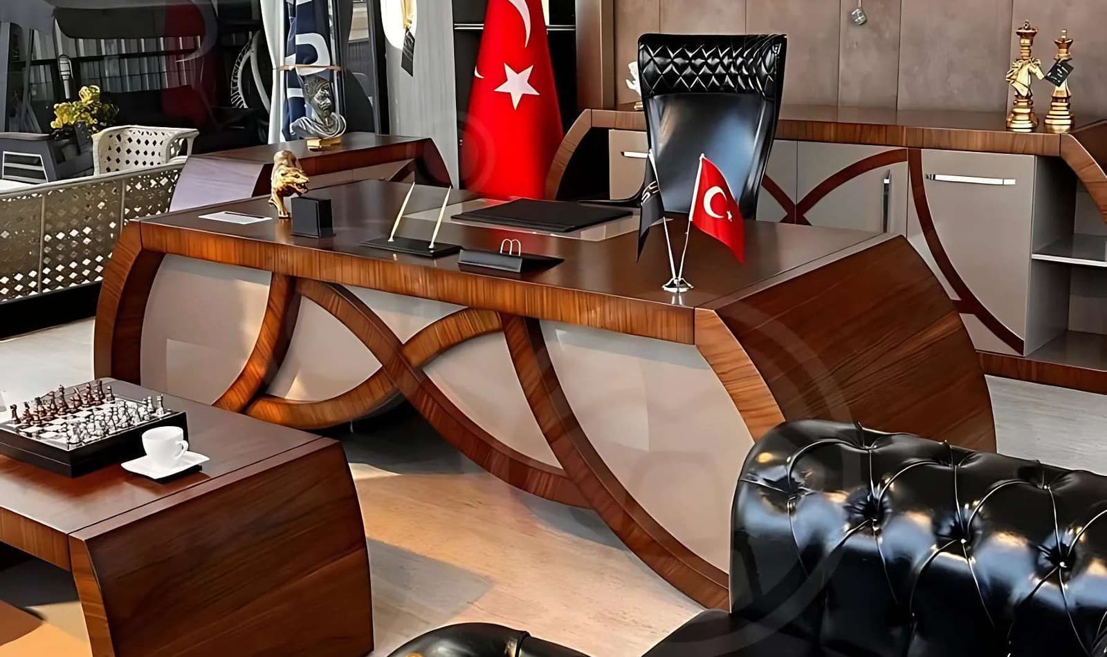 BROWN CEVİZ Vip Makam Takımı