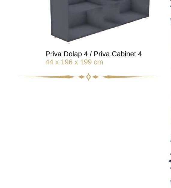 Priva 4 Dolap Varyant 2