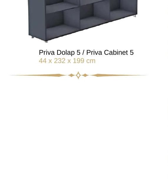 Priva 5 Dolap Varyant 2